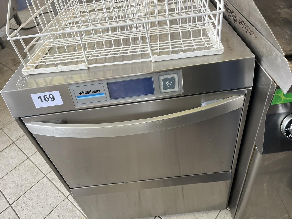 Winterhalter 502 Gl&auml;sersp&uuml;lmaschine mit 2 Ersatzk&ouml;rben, ca. 60x60x72cm