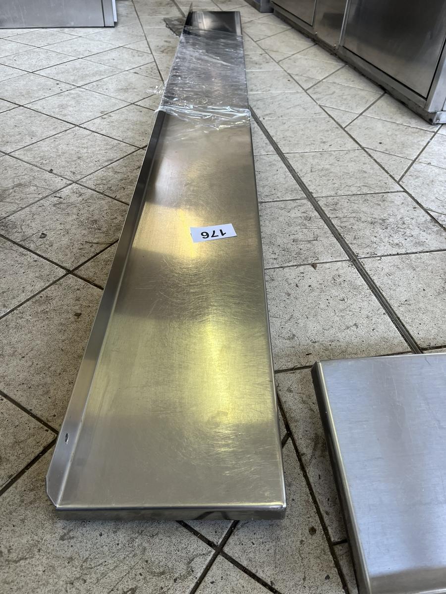 Edelstahlwandregal, ca. 215x21cm?d=2026-04-14 12:41:17