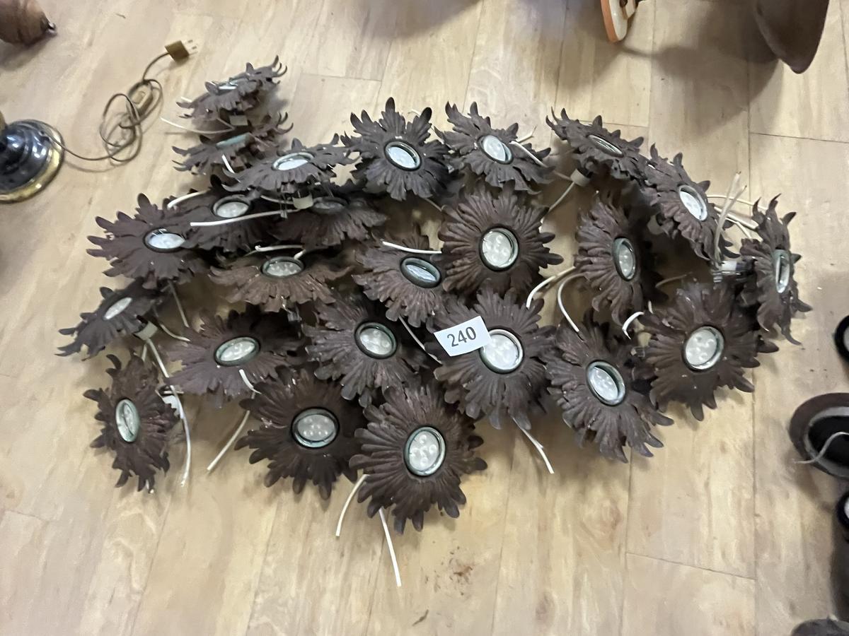 44 Stk. rustikale Deckenspots