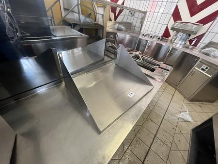 Edelstahl Wandregal f�r Mikrowelle 70x30x54cm