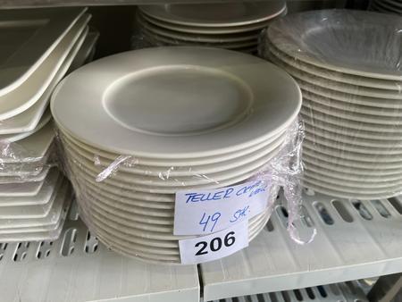 49 Stk. Speiseteller, flache, 24cm DM