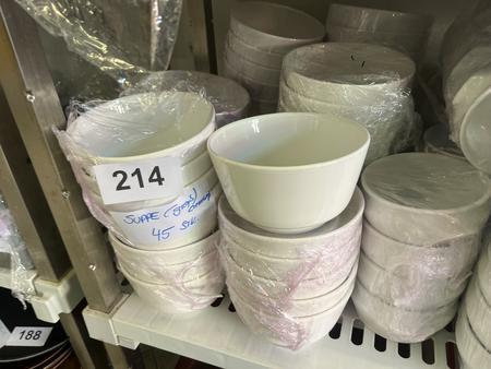 45 Stk. Suppentassen, 14x8cm