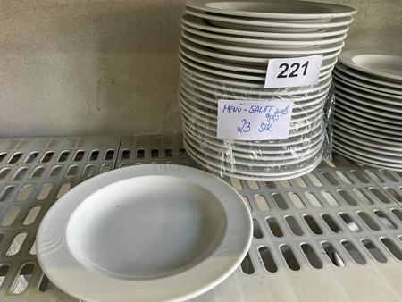 23 Stk. Salatteller, 23cm DM