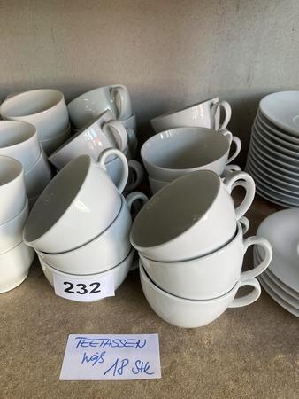 18 Stk. Teetassen, wei�