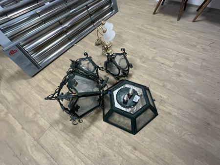 4 Stk. Decken- H�ngeleuchten