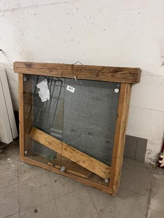 Altholz Schaukasten 116x16x103cm