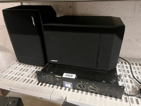 10 Stk. Bose Boxen Typ 301 und 1 Stk. Yamaha 4500