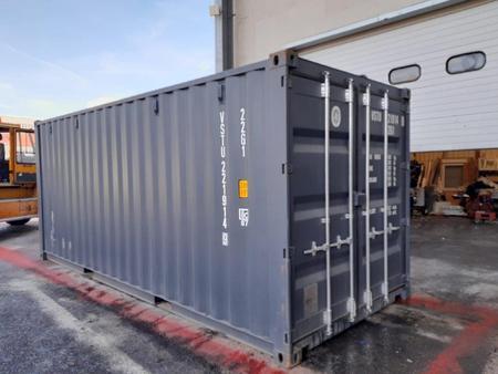 ENNS: 20 Fu� ISO See- und Lagercontainer, RAL7016 Anthrazitgrau