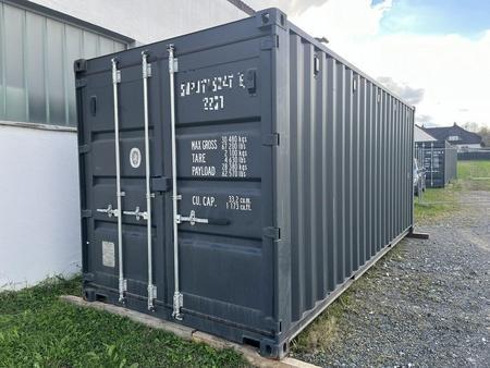 LINZ: 20 Fu� ISO See- und Lagercontainer, RAL7016 Anthrazitgrau