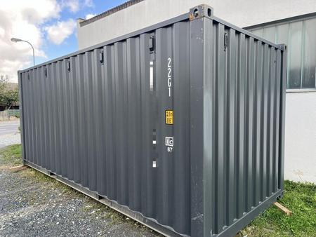 LINZ: 20 Fu� ISO See- und Lagercontainer, RAL7016 Anthrazitgrau