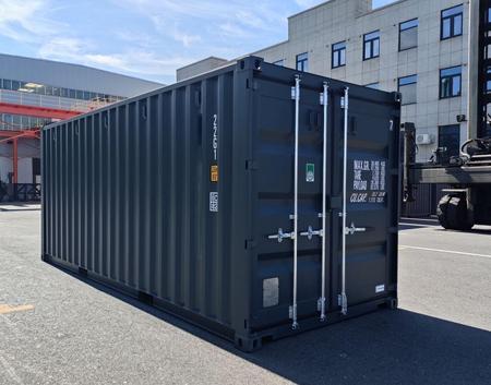 LINZ: 20 Fu� ISO See- und Lagercontainer, RAL7016 Anthrazitgrau