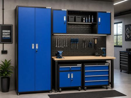 Werkstattschrank schwarz-blau Werkstattschrank schwarz-blau