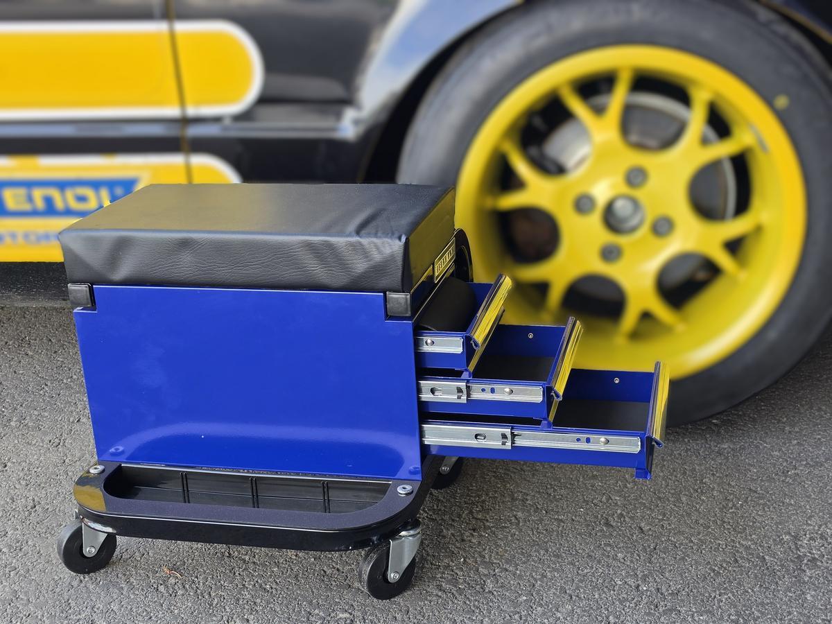 Werkstatthocker mit Laden und Rollen � Blau/Schwarz?d=2026-05-25 21:17:51