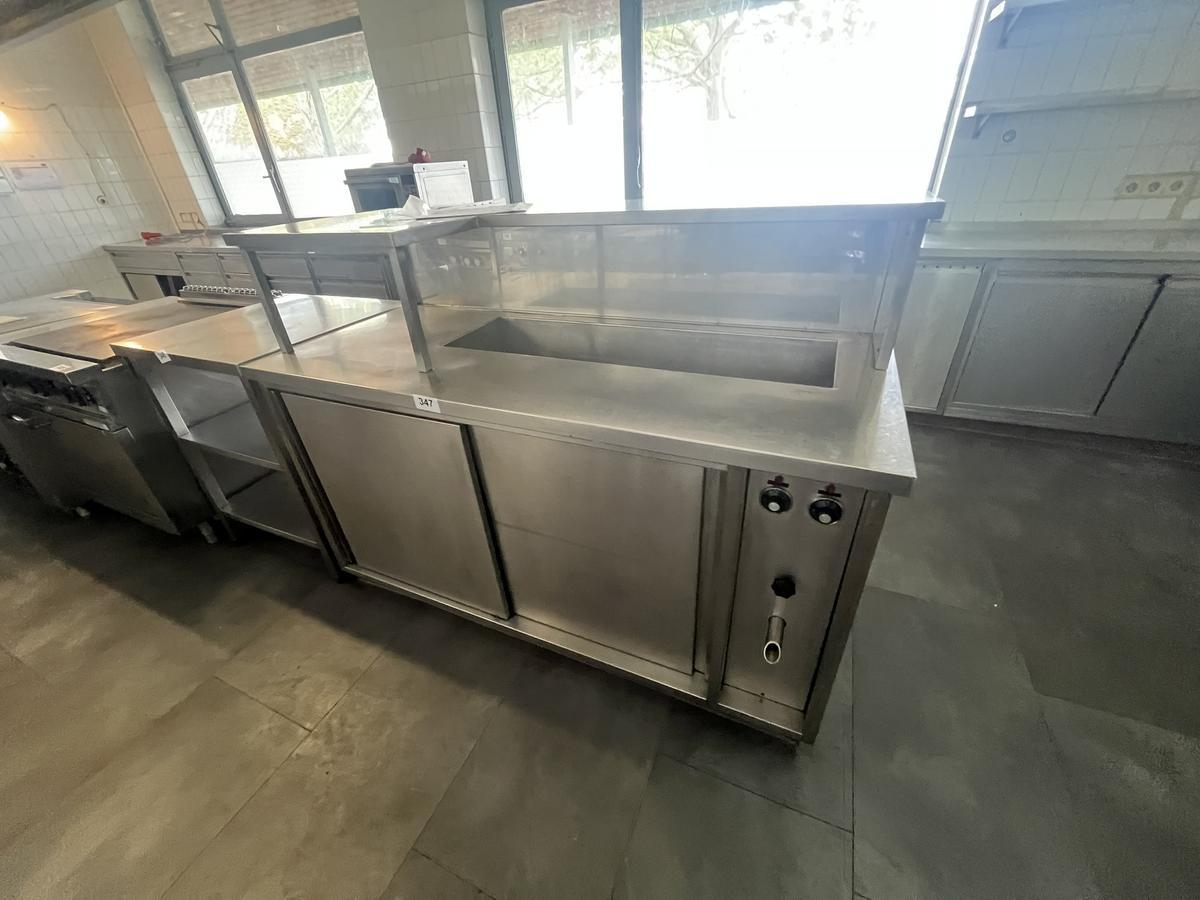 Edelstahl W&auml;rmeschrank mit Wasserbad ca. 164 x 72 x 123 cm?d=2026-05-25 20:39:04