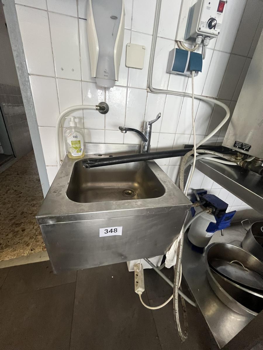 Handwaschbecken mit Armatur ca. 45 x 45 x 34 cm