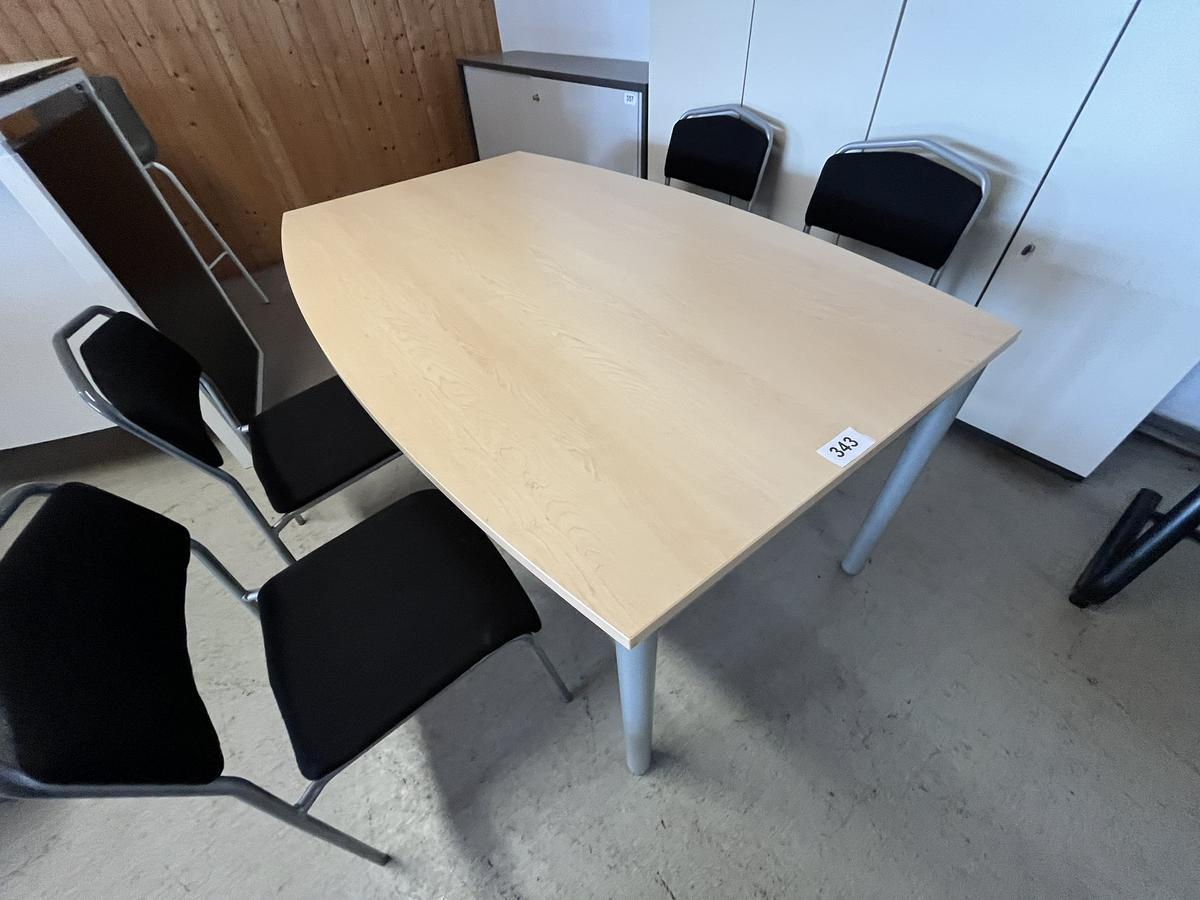 Besprechungstischgruppe 160 x  80 x 100 cm mit 4 Besprechungsst&uuml;hlen?d=2026-05-25 21:24:34
