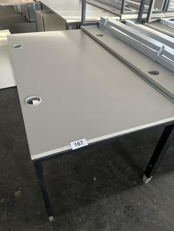 HALI Schreibtisch 160 x 80 cm, grau-anthrazit