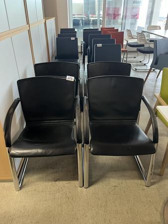 4 Stk. Braun Besprechungsst�hlein Leder