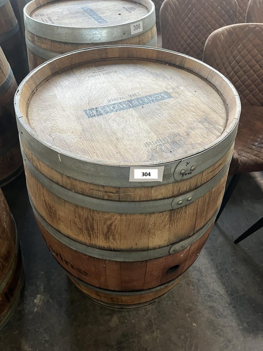 Scheiblhofer Weinfass-Bartisch in Holz