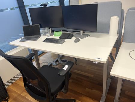 Schreibtisch elektrisch h�henverstellbar 160x80 cm Narbutas