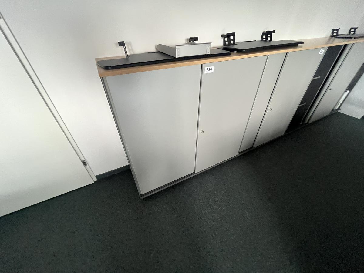 Aktenschrankmodul BENE 120x110 cm mit 3 Ordnerh&ouml;hen