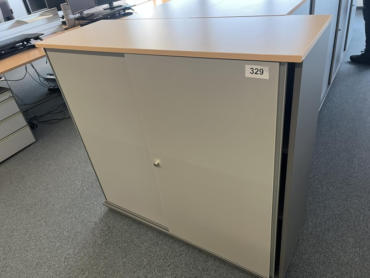 Aktenschrankmodul BENE 120x110 cm mit 3 Ordnerh&ouml;hen
