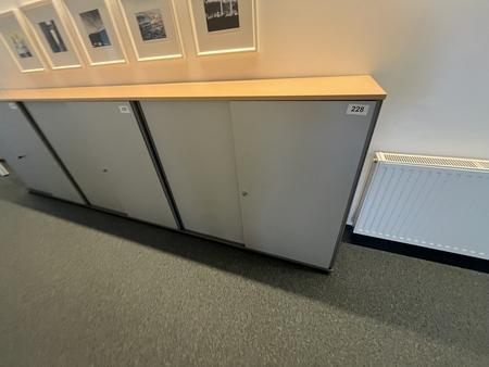 Aktenschrankmodul BENE 120x110 cm mit 3 Ordnerh�hen
