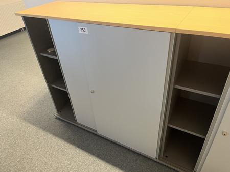 Aktenschrankmodul BENE 120x110 cm mit 3 Ordnerh�hen