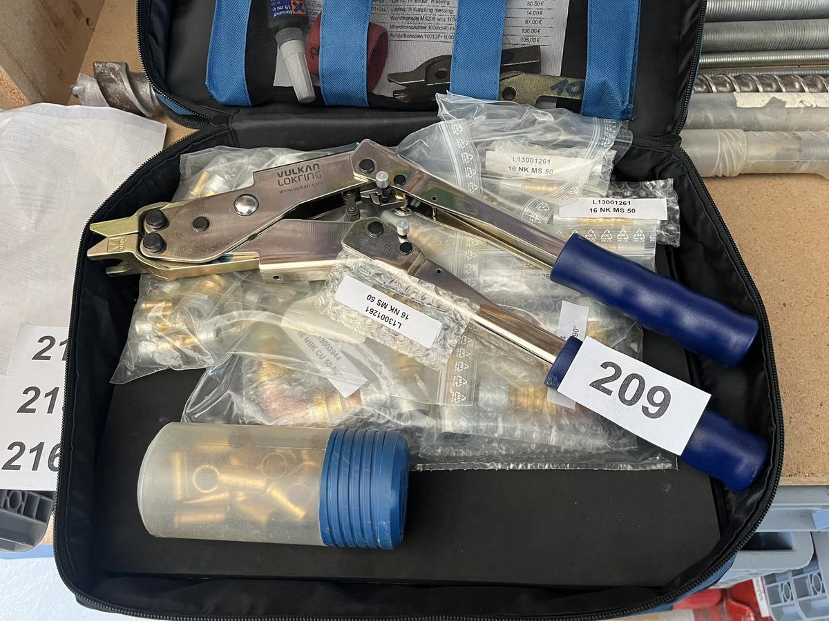 Lokring Typ Vulkan f&uuml;r K&auml;ltetechnik mit Kupplungen, Winkel usw.
