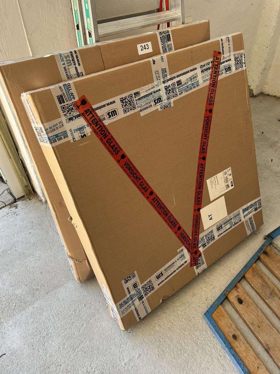 Duschwannentr&auml;ger mit Duschwanne Exton, wei&szlig;  800 x 800 x 80 mm . Neu