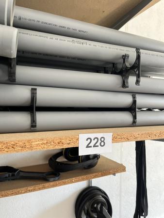 Rohrmaterial 40 mm, 150 - 1000 mm, B�gen, Muffen, Siphonanschlussst�cke und Einfachabzweiger