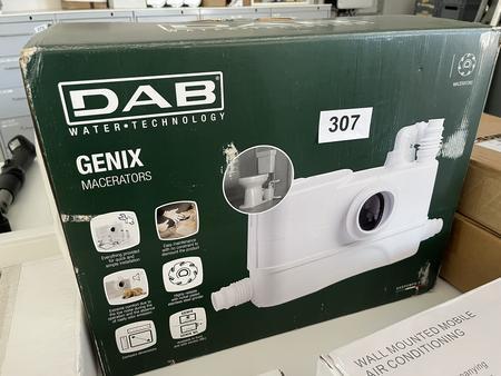 F�kalienkleinhebeanlage Marke DAB mit Nebenschl�ssen Genix Comfort 130
