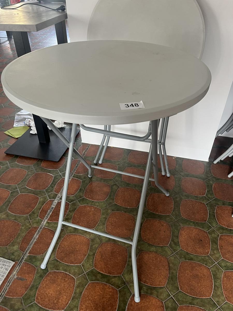 2 Stk. Stehtische klappbar, 80 cm DM, H&ouml;he 110 cm