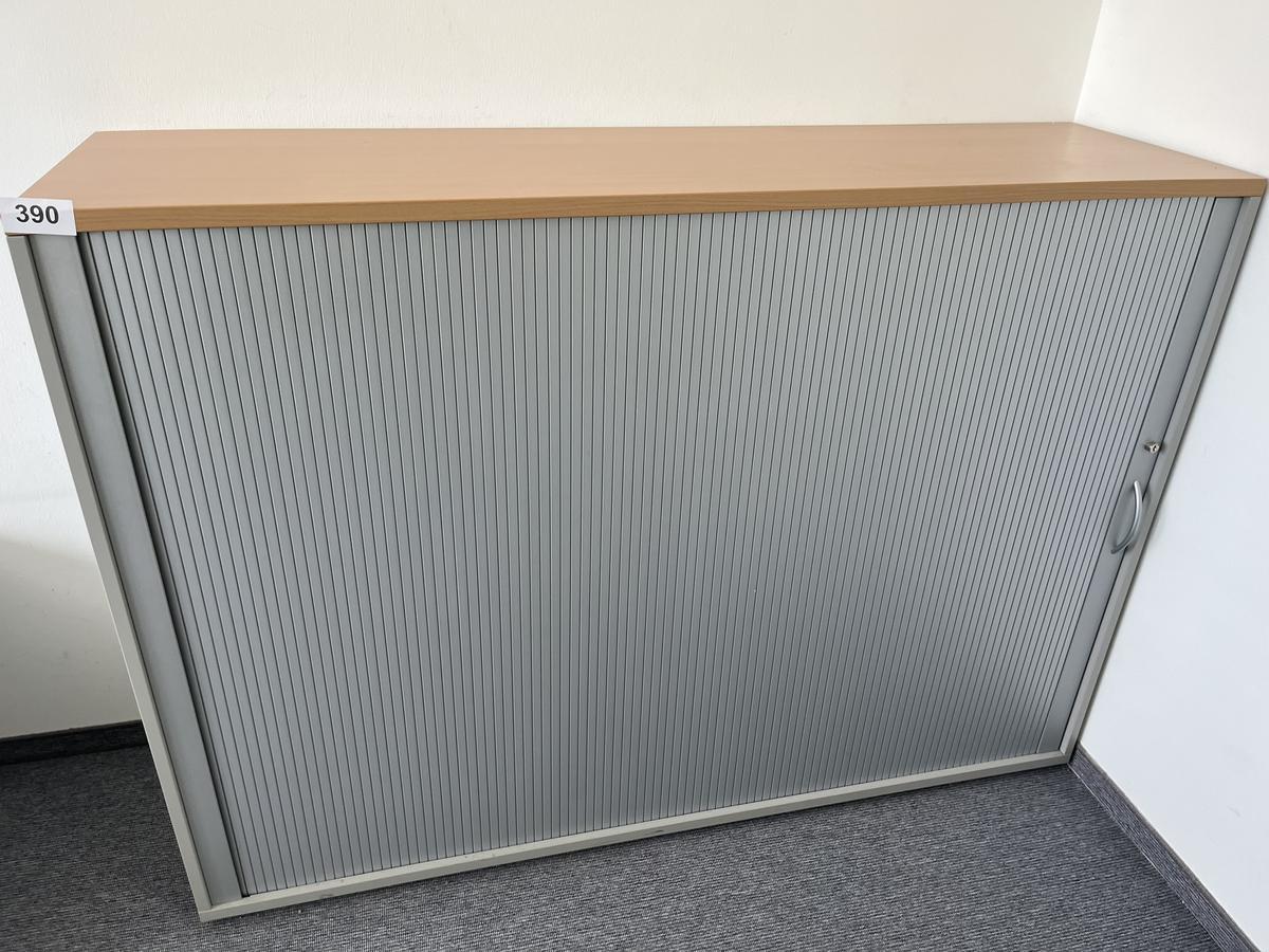 HALI Aktenschrank mit Rollot&uuml;re ca. 160 x 110 cm, Buche/Silber, 3 Ordnerh&ouml;hen?d=2026-06-05 23:04:05