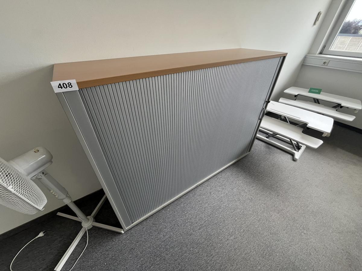 HALI Aktenschrank mit Rollot&uuml;re ca. 160 x 110 cm, Buche/Silber, 3 Ordnerh&ouml;hen?d=2026-06-05 23:04:06