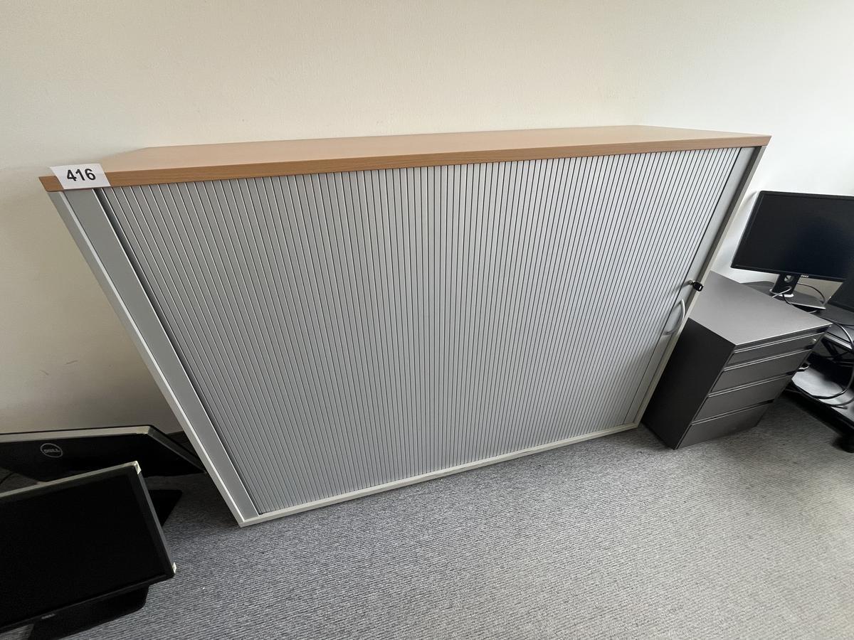 HALI Aktenschrank mit Rollot&uuml;re ca. 160 x 110 cm, Buche/Silber, 3 Ordnerh&ouml;hen?d=2026-06-05 23:04:11