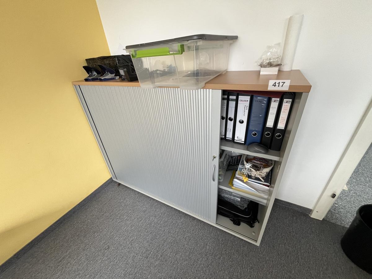HALI Aktenschrank mit Rollot&uuml;re ca. 160 x 110 cm, Buche/Silber, 3 Ordnerh&ouml;hen?d=2026-06-05 23:04:14