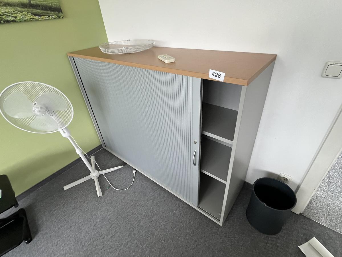 HALI Aktenschrank mit Rollot&uuml;re ca. 160 x 110 cm, Buche/Silber, 3 Ordnerh&ouml;hen?d=2026-06-05 23:04:14