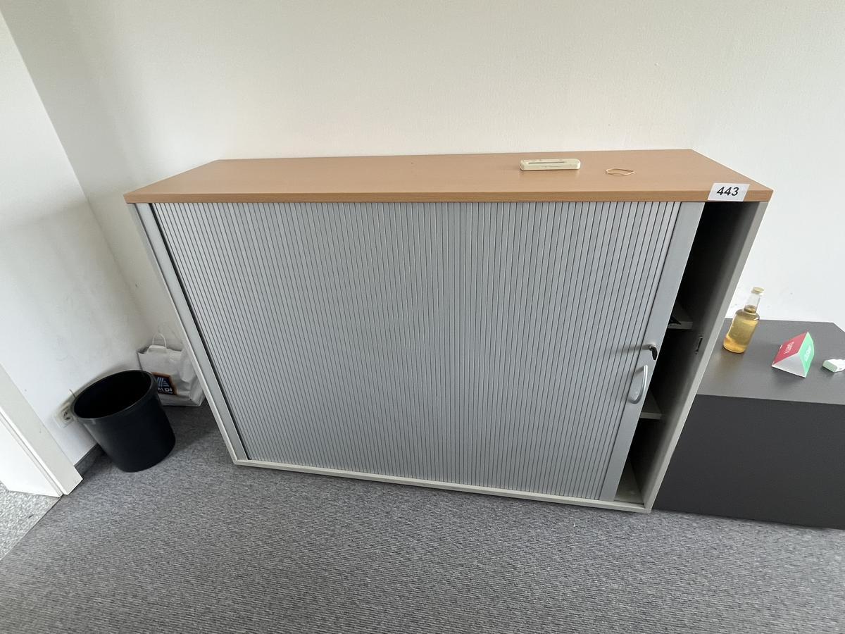HALI Aktenschrank mit Rollot&uuml;re ca. 160 x 110 cm, Buche/Silber, 3 Ordnerh&ouml;hen?d=2026-06-05 23:04:02