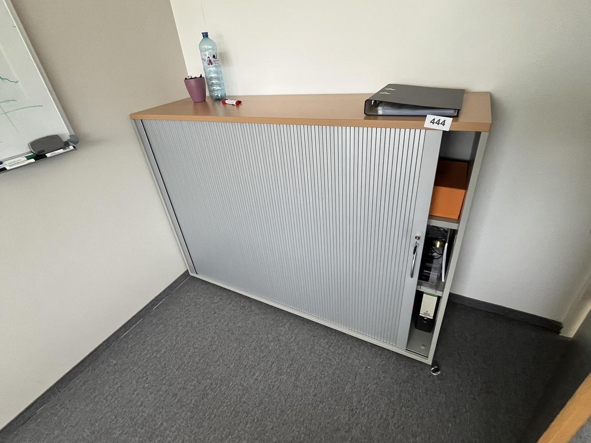 HALI Aktenschrank mit Rollot&uuml;re ca. 160 x 110 cm, Buche/Silber, 3 Ordnerh&ouml;hen?d=2026-06-05 23:04:01