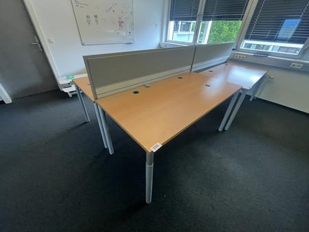 HALI Schreibtisch mit R�ckwand 160 x 80 cm
