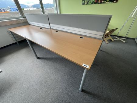 HALI Schreibtisch mit R�ckwand 160 x 80 cm