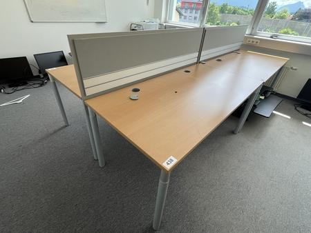 HALI Schreibtisch mit R�ckwand 160 x 80 cm