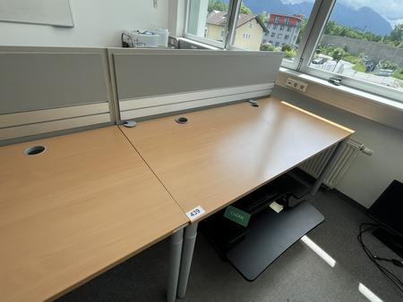 HALI Schreibtisch mit R�ckwand 160 x 80 cm