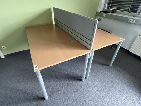 HALI Schreibtisch mit R�ckwand 160 x 80 cm