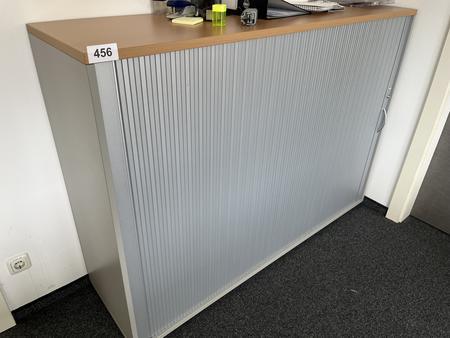 HALI Aktenschrank mit Rollot�re ca. 160 x 110 cm, Buche/Silber, 3 Ordnerh�hen