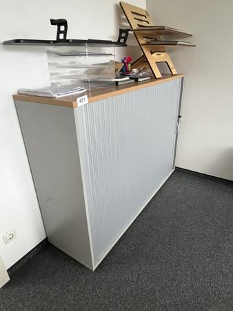 HALI Aktenschrank mit Rollot�re ca. 160 x 110 cm, Buche/Silber, 3 Ordnerh�hen
