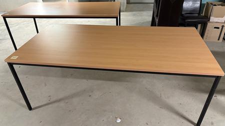 Besprechungstisch ca. 200Lx100Bx75Hcm, Holz-Metall
