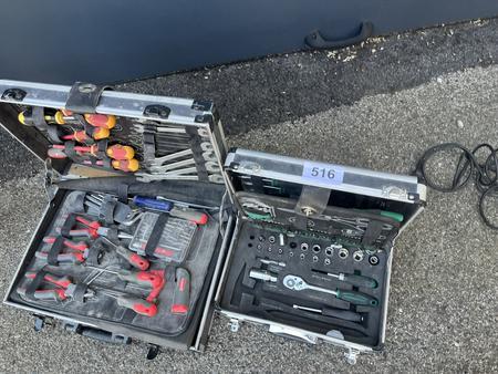 2 Werkzeugkoffer und 1 Sortimentkoffer best�ckt