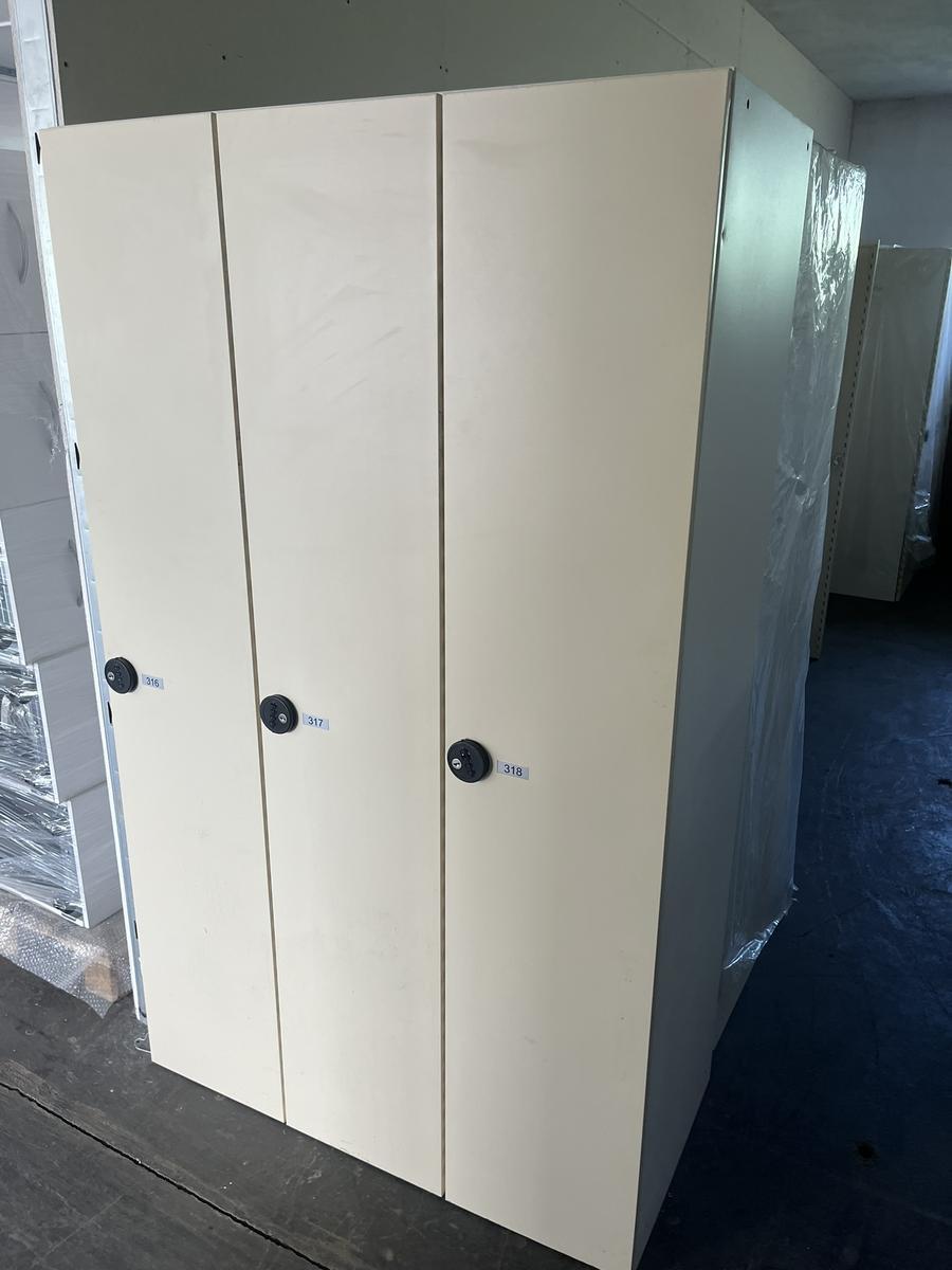 Umkleidespind 3-teilig ca. 104/50/175 cm mit Zahlenschloss ?d=2026-07-28 18:38:08